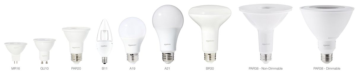 AmazonBasics 60 Watt Equivalent, Daylight, Non-Dimmable, 15,000 Hour Lifetime, A19 LED Light Bulb | 6-Pack