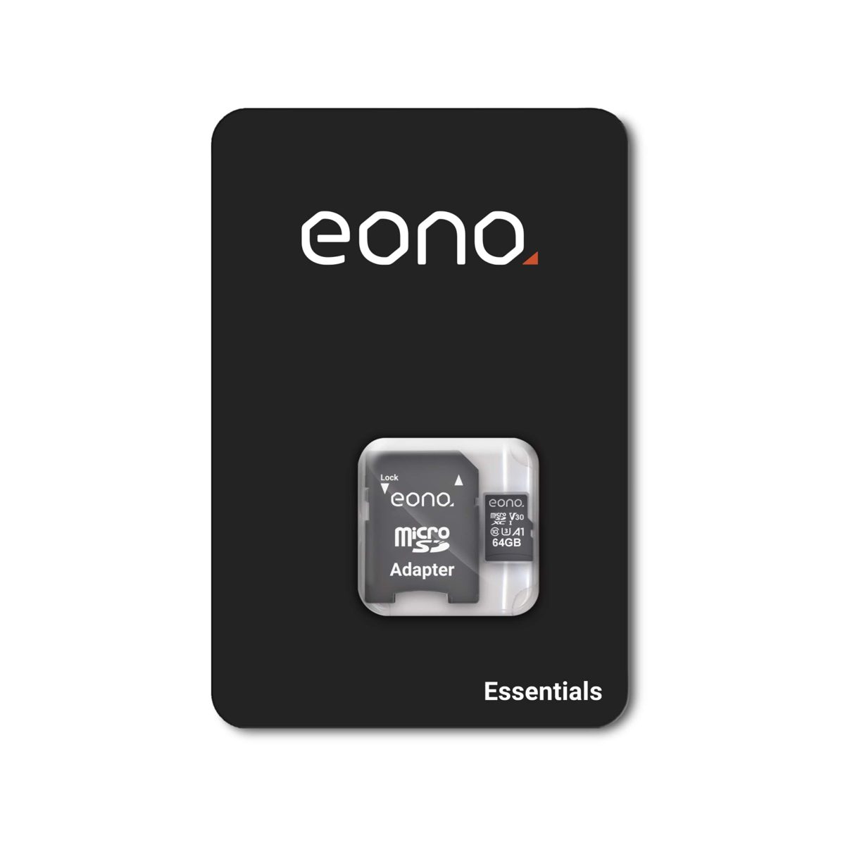Eono by Amazon - 64 GB 4K, V30 (U3/UHS-1) high-speed A1 microSDXC, up to 100MB/s transfer speed