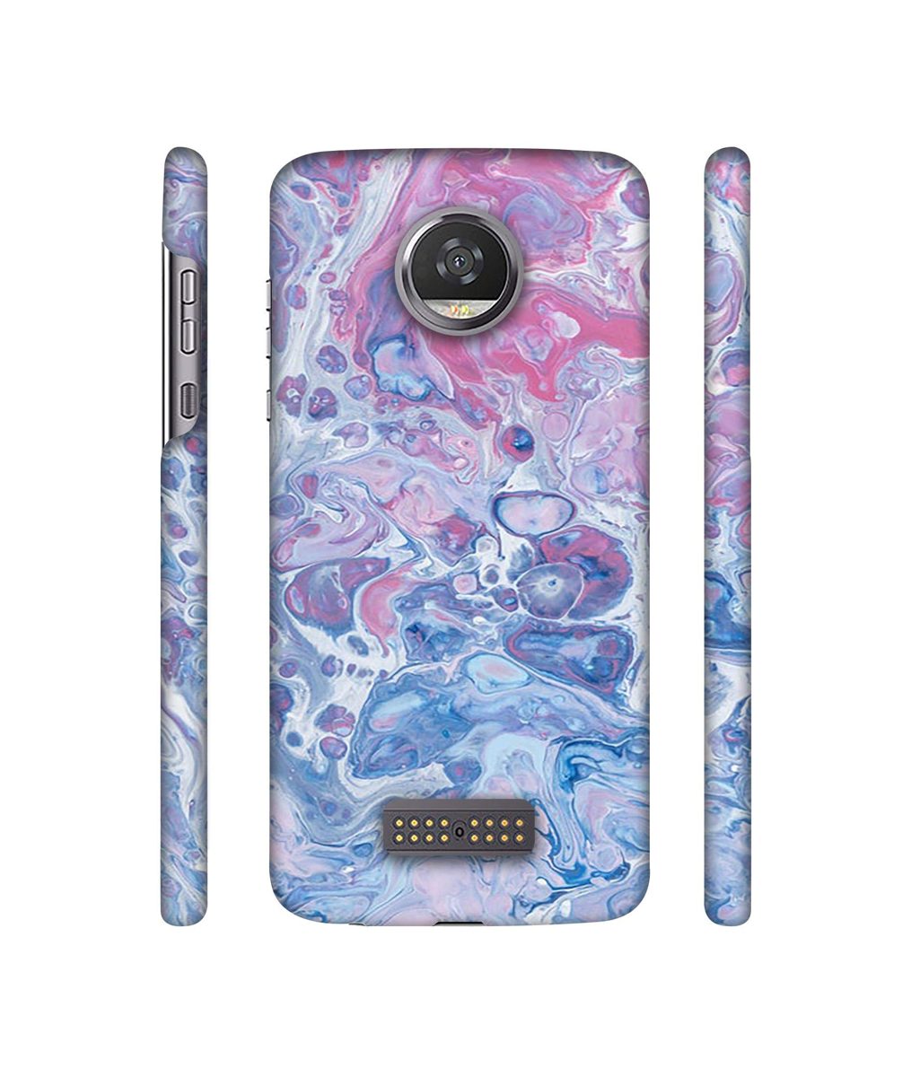 Amazon Brand - Solimo Designer Oil Paint on Marble 3D Printed Hard Back Case Mobile Cover for Moto Z2 Play