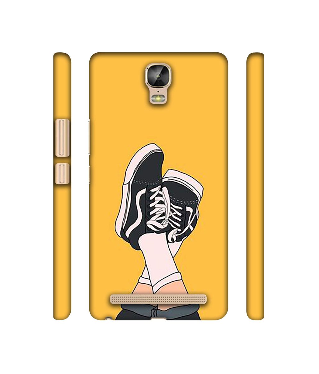 Amazon Brand - Solimo Designer Boy Shoes Pattern 3D Printed Hard Back Case Mobile Cover for Gionee Marathon M5 Plus