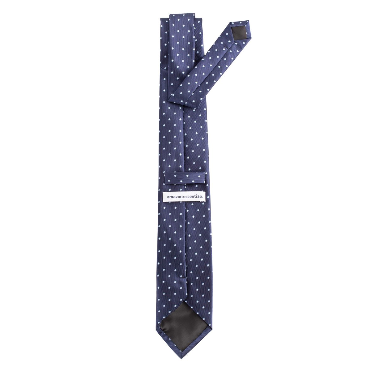 Amazon Essentials Men's Classic Dots Necktie, Navy, One Size