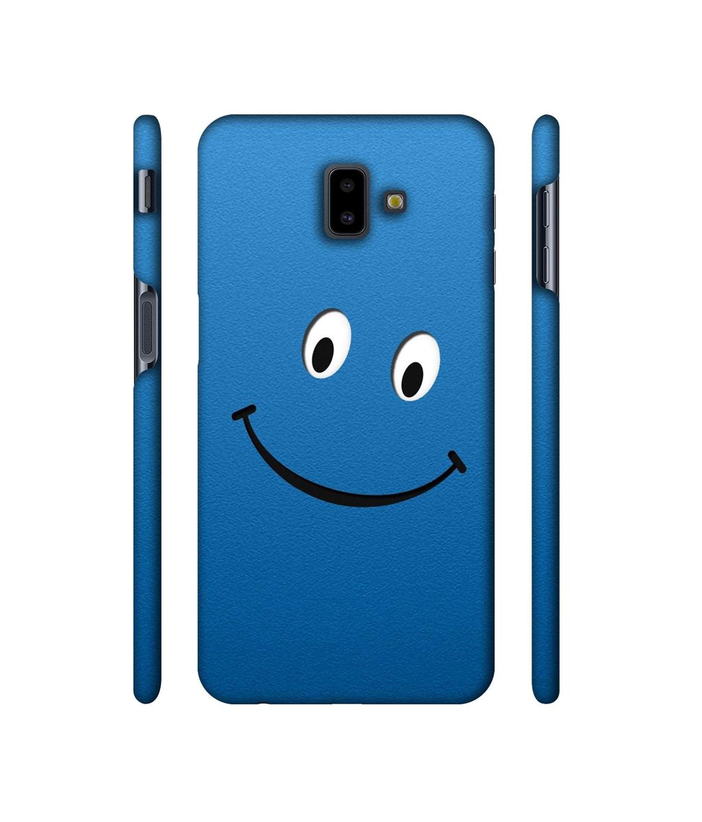 Amazon Brand - Solimo Designer Happy 3D Printed Hard Back Case Mobile Cover for Samsung Galaxy J6 Plus