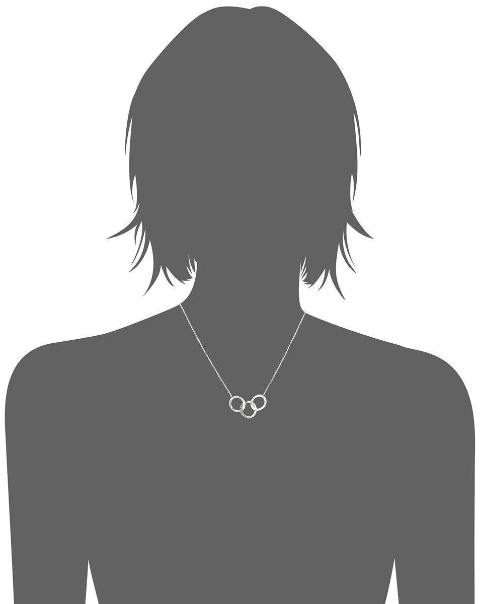 [Find] Amazon Collection Sterling siruba-suri-ringupendantonekkuresu, 18 "