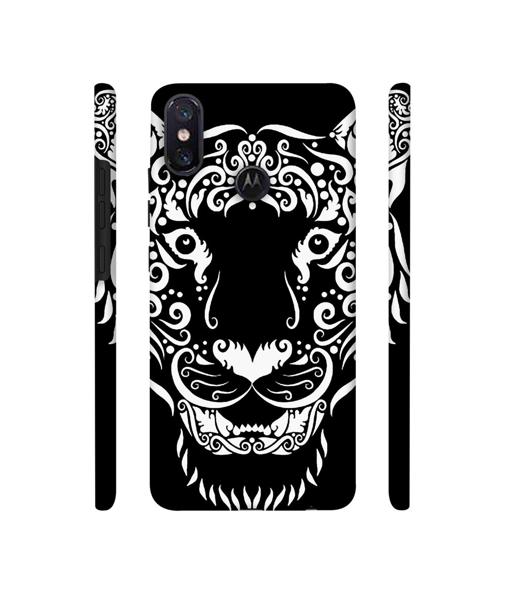 Amazon Brand - Solimo Designer White Tiger 3D Printed Hard Back Case Mobile Cover for Motorola One Power