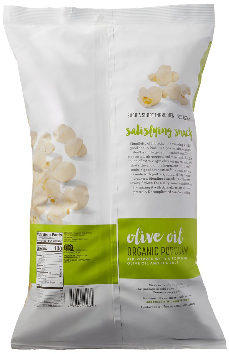 Wickedly Prime Organic Olive Oil Popcorn, 8 Ounce