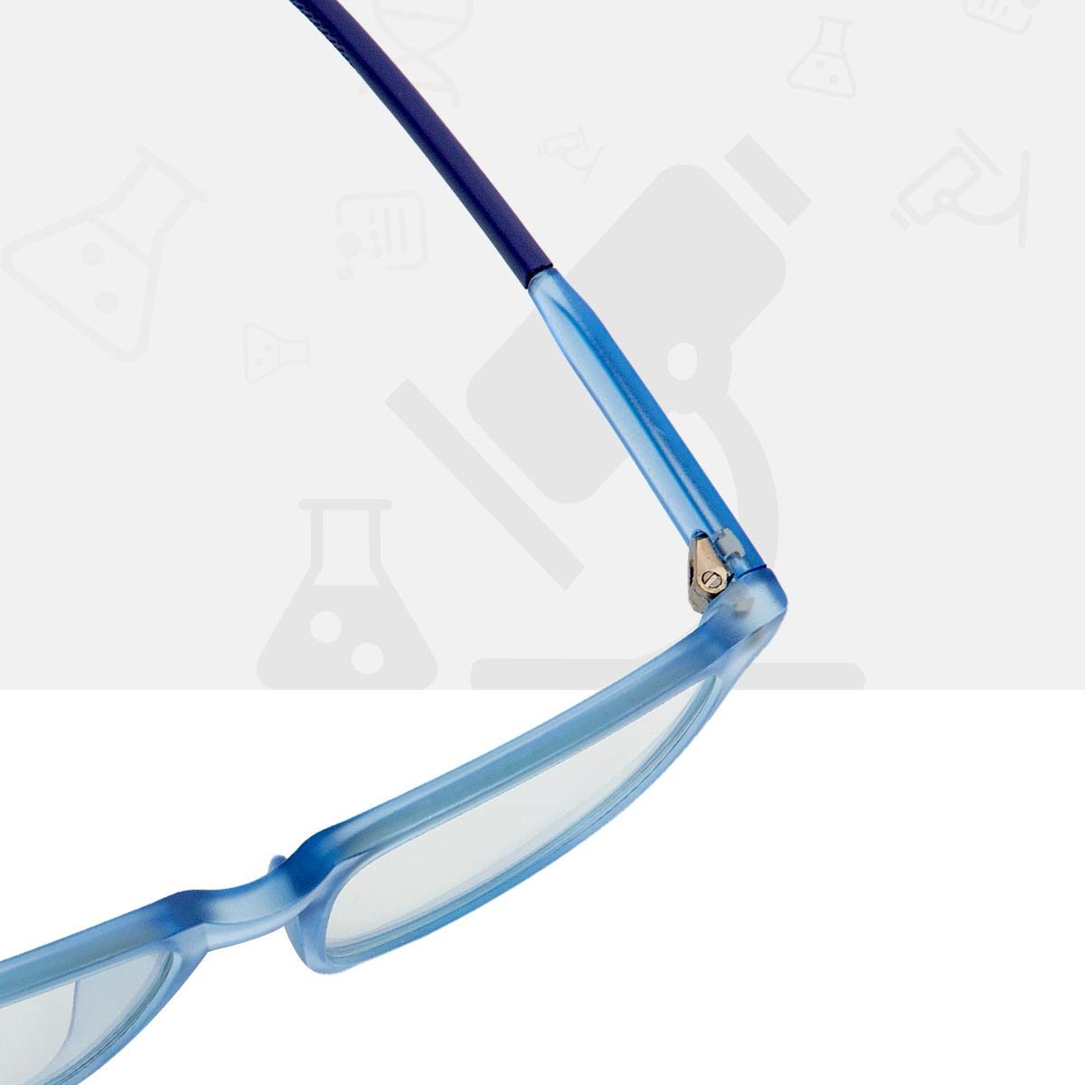 Gomatta Blue Light Blocking Glasses BluErase Lens TR90 Frame Anti Eyestrain Anti-UV Computer/Gaming/TV/Phones Glasses for Kids(Blue)