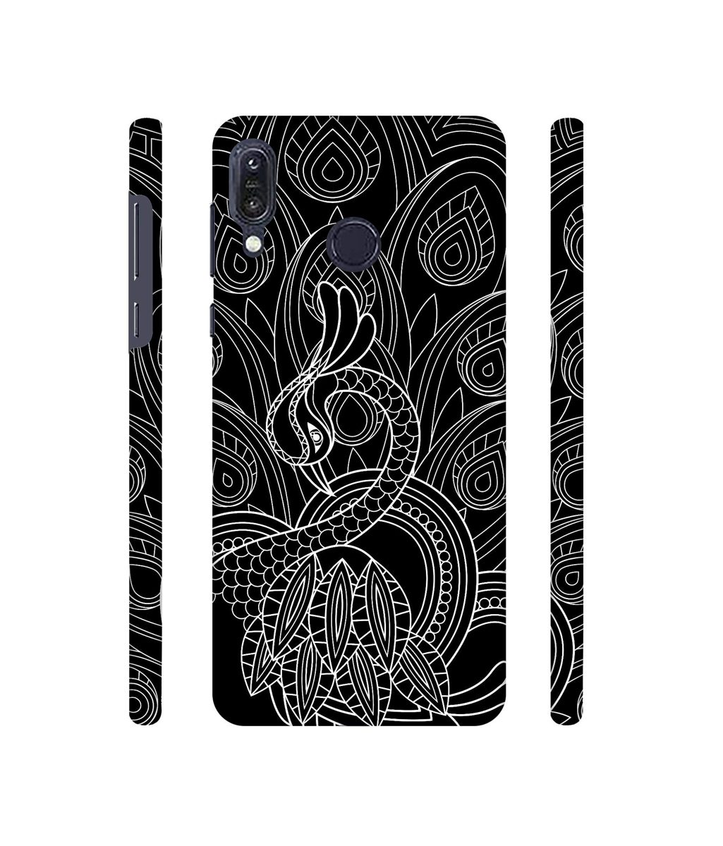 Amazon Brand - Solimo Designer Peacock Feather Pattern 3D Printed Hard Back Case Mobile Cover for Asus Zenfone Max M1 ZB555KL