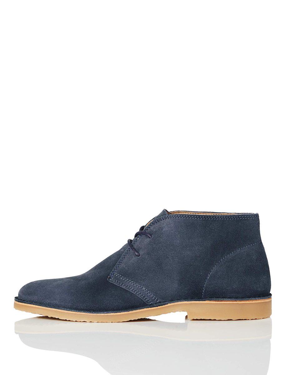 find. Men's Desert Boots, Blue Blue Jeans Suede, Womens 12