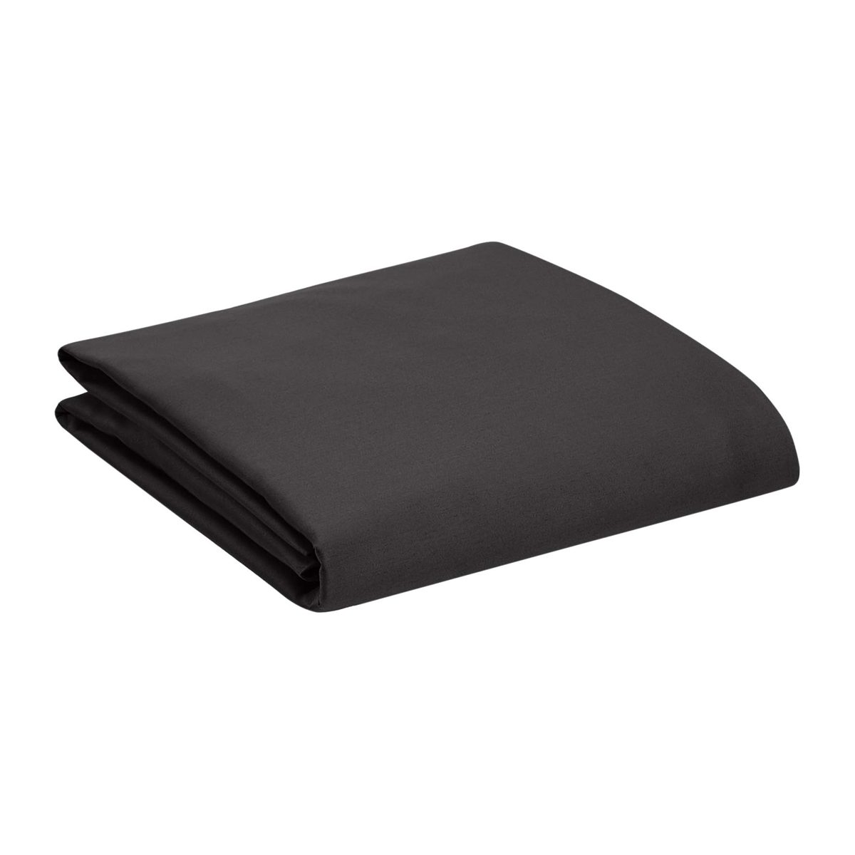 AmazonBasics Sateen Fitted Sheet, 150 x 200 cm, Black