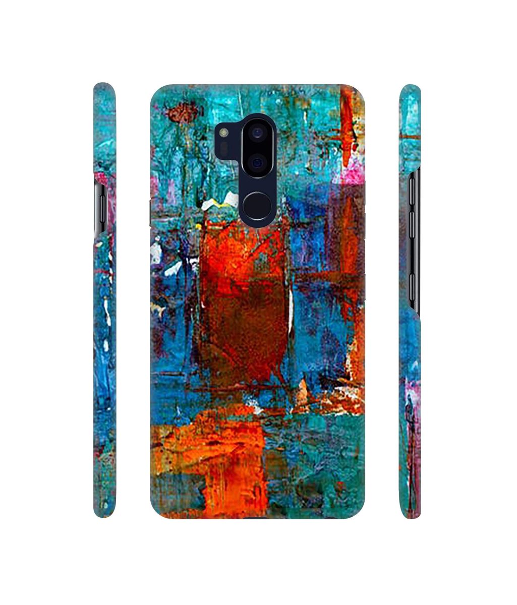 Amazon Brand - Solimo Designer Rectangle Color 3D Printed Hard Back Case Mobile Cover for LG G7 ThinQ