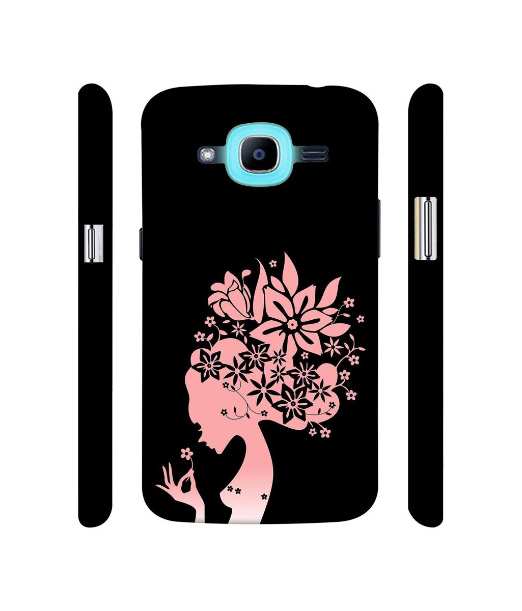 Amazon Brand - Solimo Designer Pink Color Lady Vector 3D Printed Hard Back Case Mobile Cover for Samsung Galaxy J2 (2016)