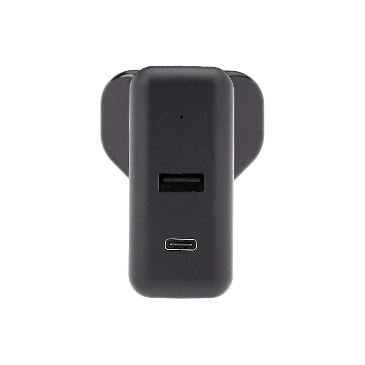 AmazonBasics 2-Port Wall Charger (51W) for Laptops, Tablets and Phones, with 1 USB-A Port and 1 USB-C Port with 30W Power Delivery - Black