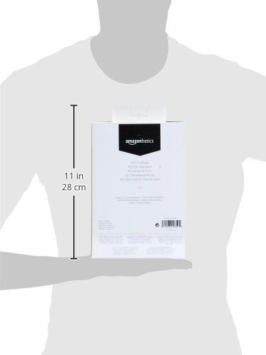 AmazonBasics X22 Vacuum Dust Bags with Odour control for Progress, Volta, Tornado, Zanussi Pack of 4