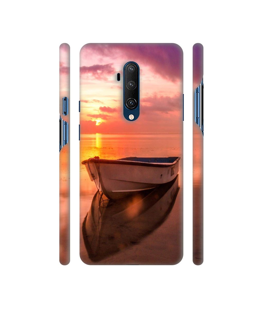 Amazon Brand - Solimo Designer Boat 3D Printed Hard Back Case Mobile Cover for OnePlus 7T Pro