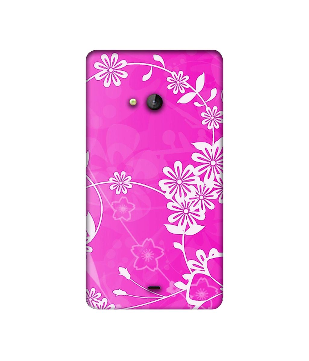 Amazon Brand - Solimo Designer Flower Pattern 3D Printed Hard Back Case Mobile Cover for Microsoft Lumia 540