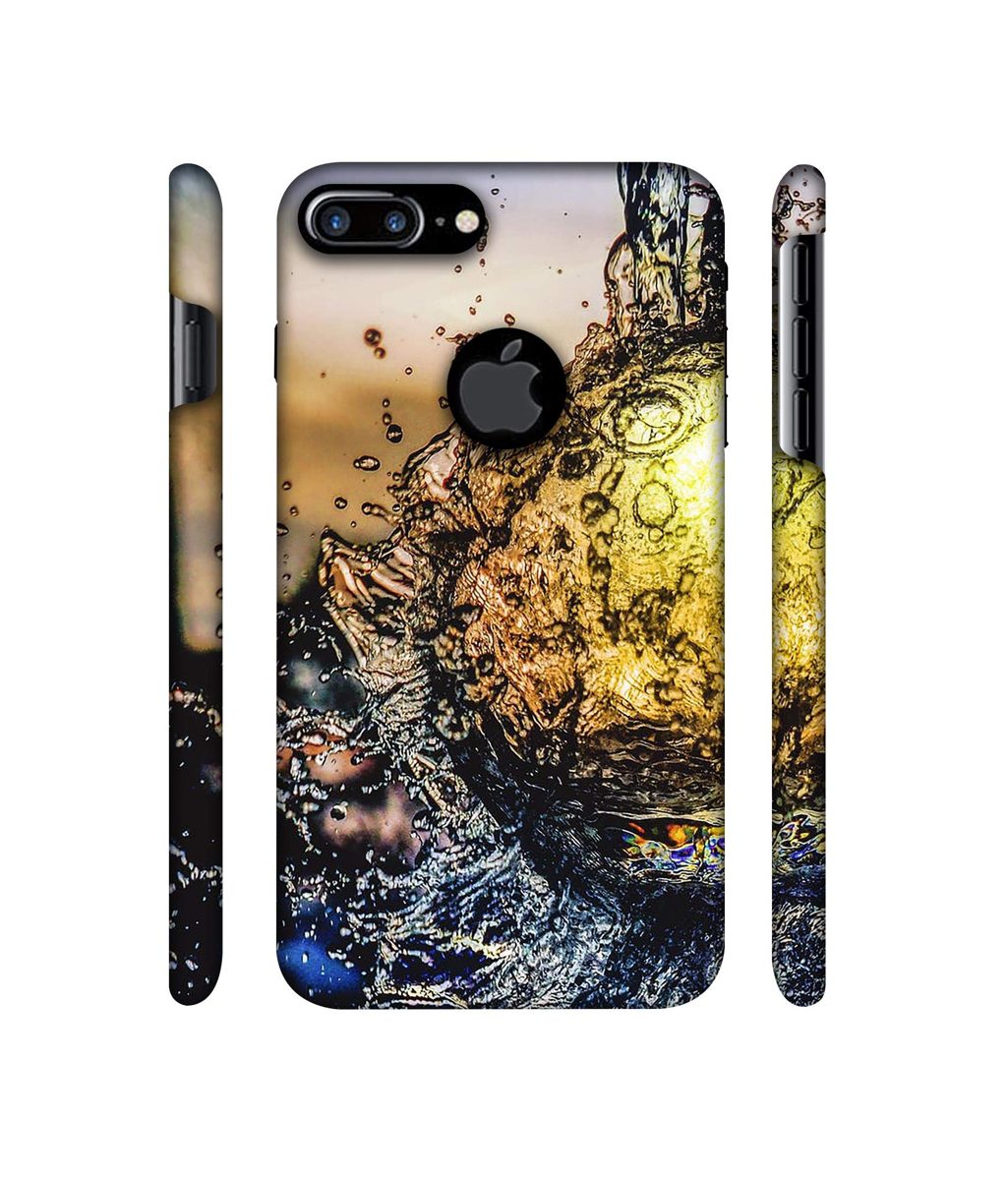 Amazon Brand - Solimo Designer Water Drop Reflection 3D Printed Hard Back Case Mobile Cover for Apple iPhone 7 Plus (Logo Cut)