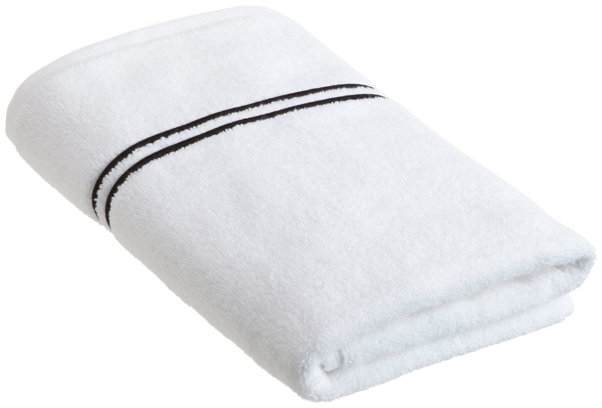 Pinzon 700-Gram Hotel Stitch Hand Towel, Black