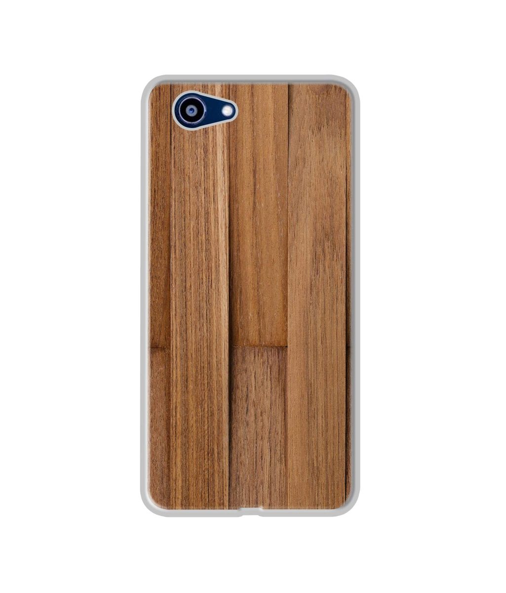 Amazon Brand - Solimo Designer Wooden Art UV Printed Soft Back Case Mobile Cover for Realme 1