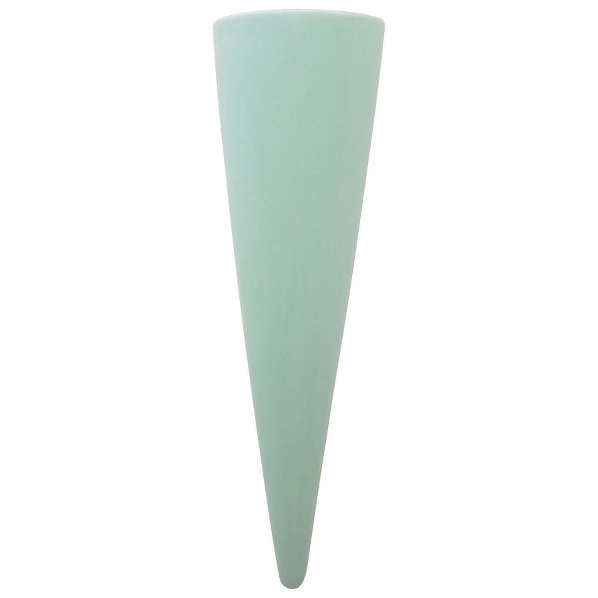 Amazon Brand – Rivet Cone-Shaped Wall Mount Vase, 10.4"H, Modern Earthenware, Aqua