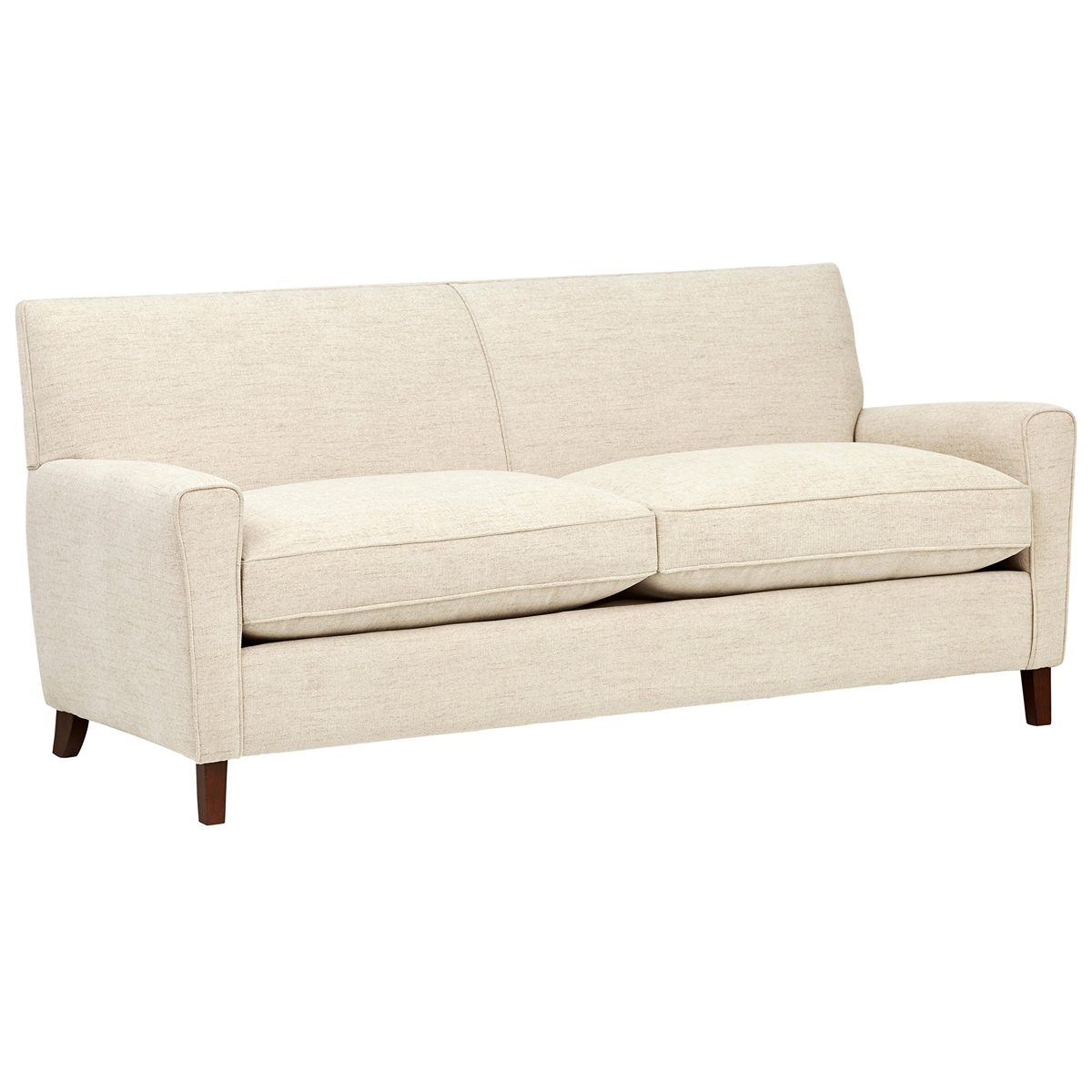 Amazon Brand – Rivet Lawson Modern Angled Sofa, 78"W, Pearl