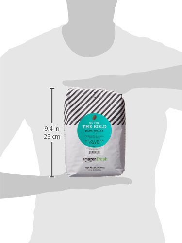 AmazonFresh Dark Roast Whole Bean Coffee, 32 Ounce