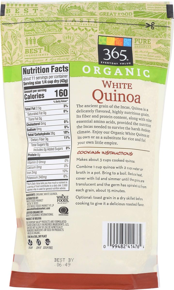 365 Everyday Value, Organic White Quinoa, 16 oz