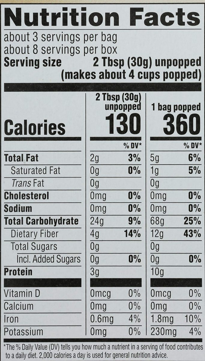 365 Everyday Value, Organic Microwave Popcorn, 3 oz, 3 pk