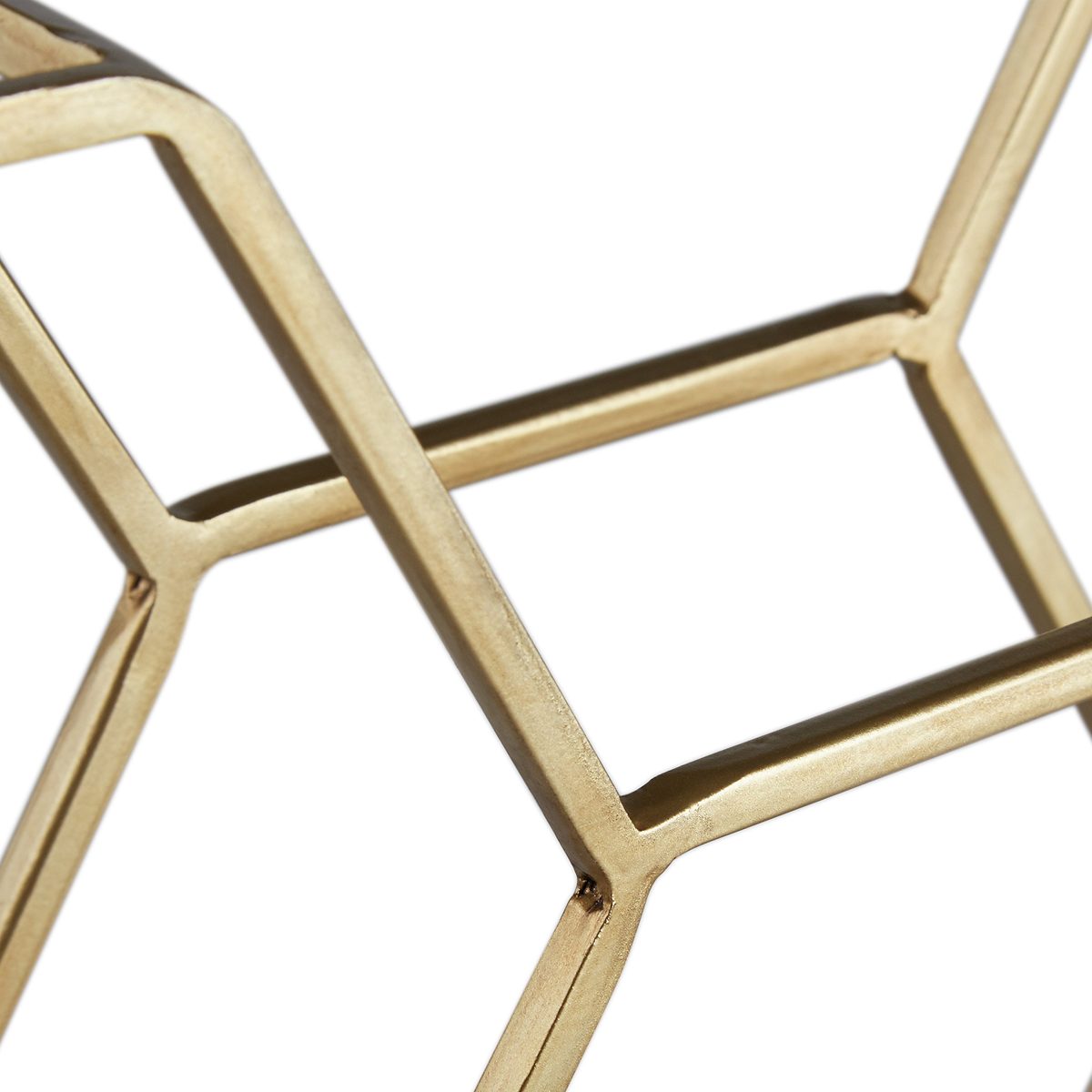 Amazon Brand – Rivet Modern Metal Wall Mounted Hexagon Tealight Candle Holder Decor - 11.5"H, Gold