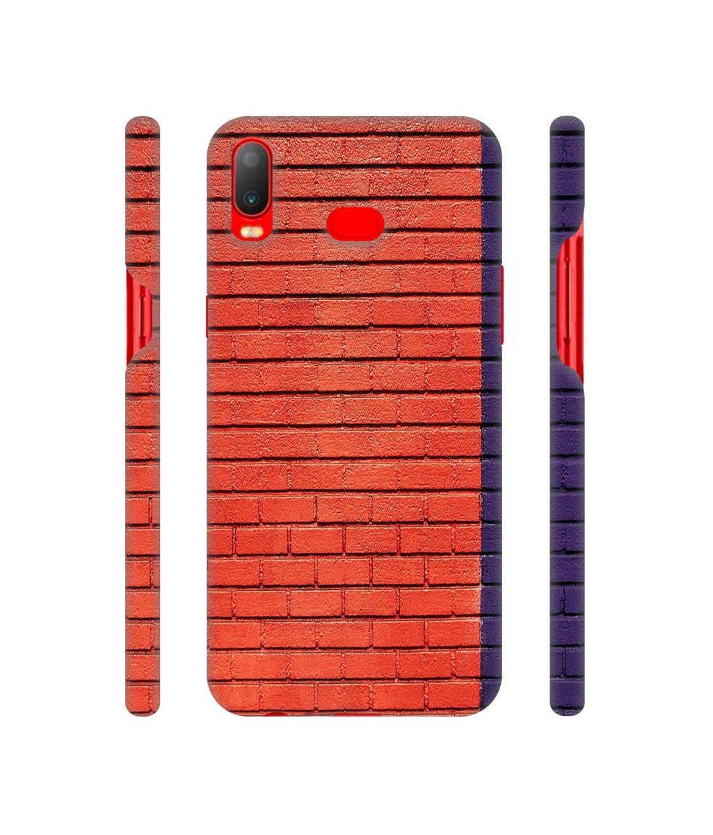 Amazon Brand - Solimo Designer Red and Purple Brick 3D Printed Hard Back Case Mobile Cover for Samsung Galaxy A6s