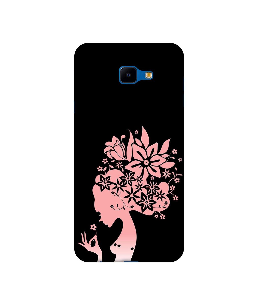 Amazon Brand - Solimo Designer Pink Color Lady Vector 3D Printed Hard Back Case Mobile Cover for Samsung Galaxy J4 Core