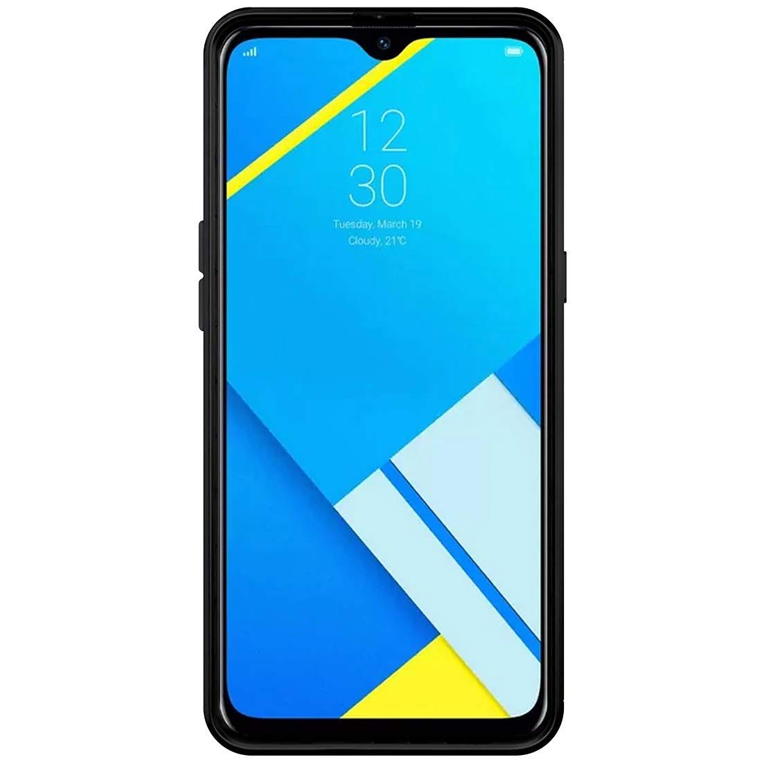 Amazon Brand - Solimo Protective Mobile Cover (Soft and Flexible Back Case) for Realme C2 (Black)