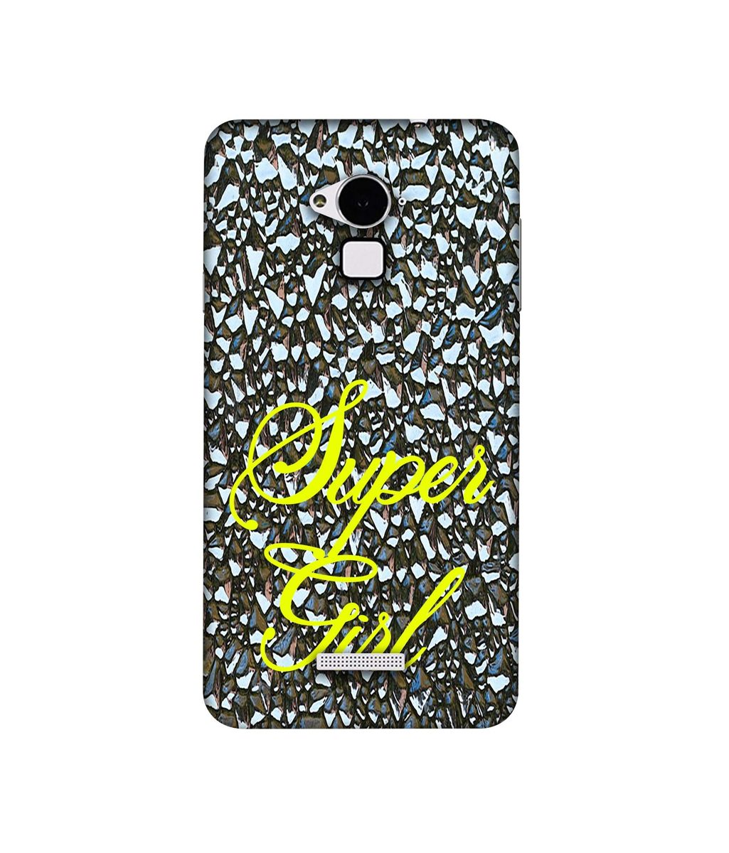 Amazon Brand - Solimo Designer Super Girl On Foil 3D Printed Hard Back Case Mobile Cover for Coolpad Note 3