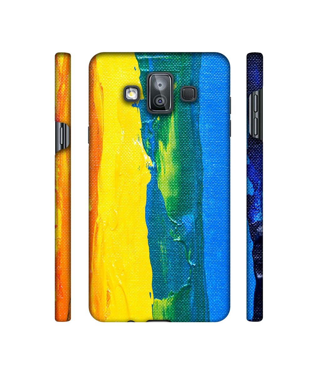 Amazon Brand - Solimo Designer Multicolor Line Color On Canvas 3D Printed Hard Back Case Mobile Cover for Samsung Galaxy J7 Duo