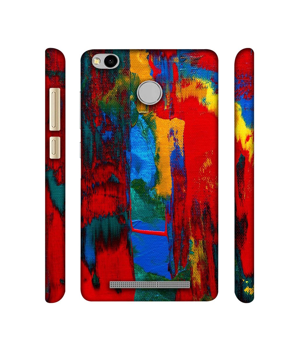 Amazon Brand - Solimo Designer Multiolor Brush Texture on Wall 3D Printed Hard Back Case Mobile Cover for Xiaomi Redmi 3S Prime