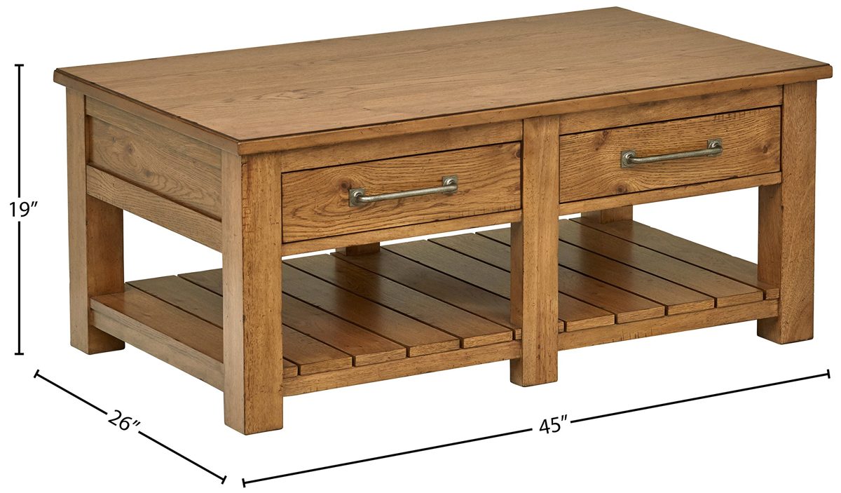 Stone & Beam Parson Coffee Table, 45"L, Oak