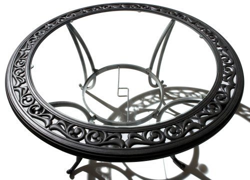 Strathwood Ryer 48-Inch Round Aluminum Dining Table