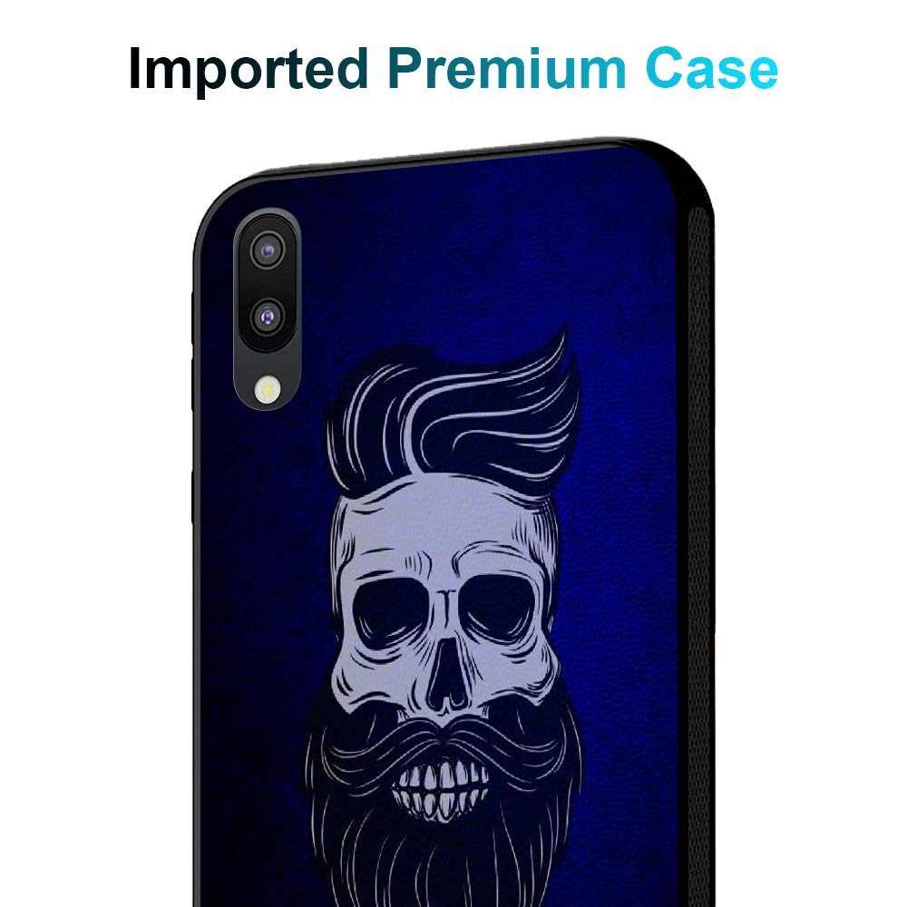 Amazon Brand - Solimo Designer Beard Skull Printed Hard Back Case Mobile Cover for Samsung Galaxy M10 (D1189)