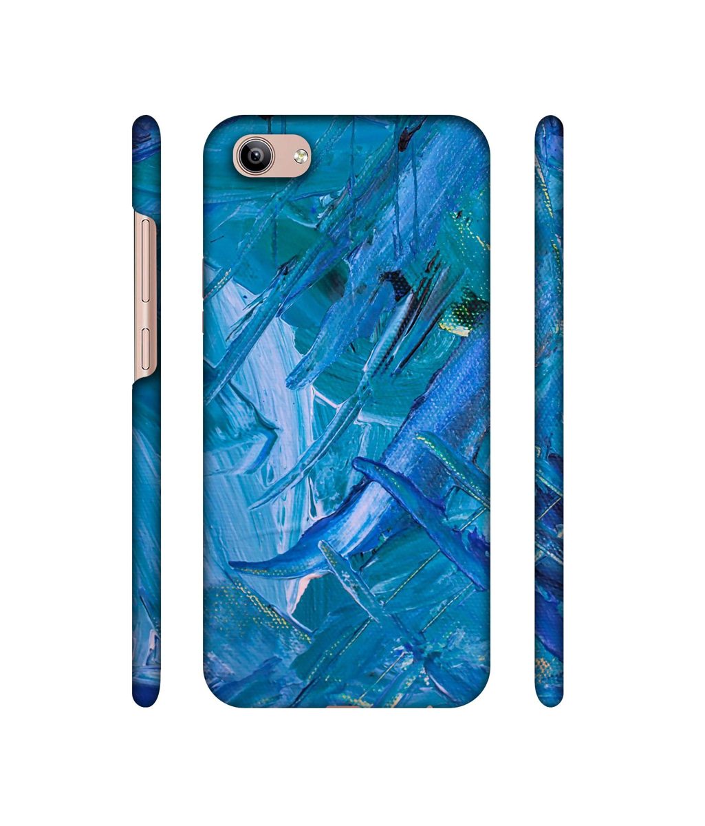 Amazon Brand - Solimo Designer Blue Paint 3D Printed Hard Back Case Mobile Cover for Vivo Y81i