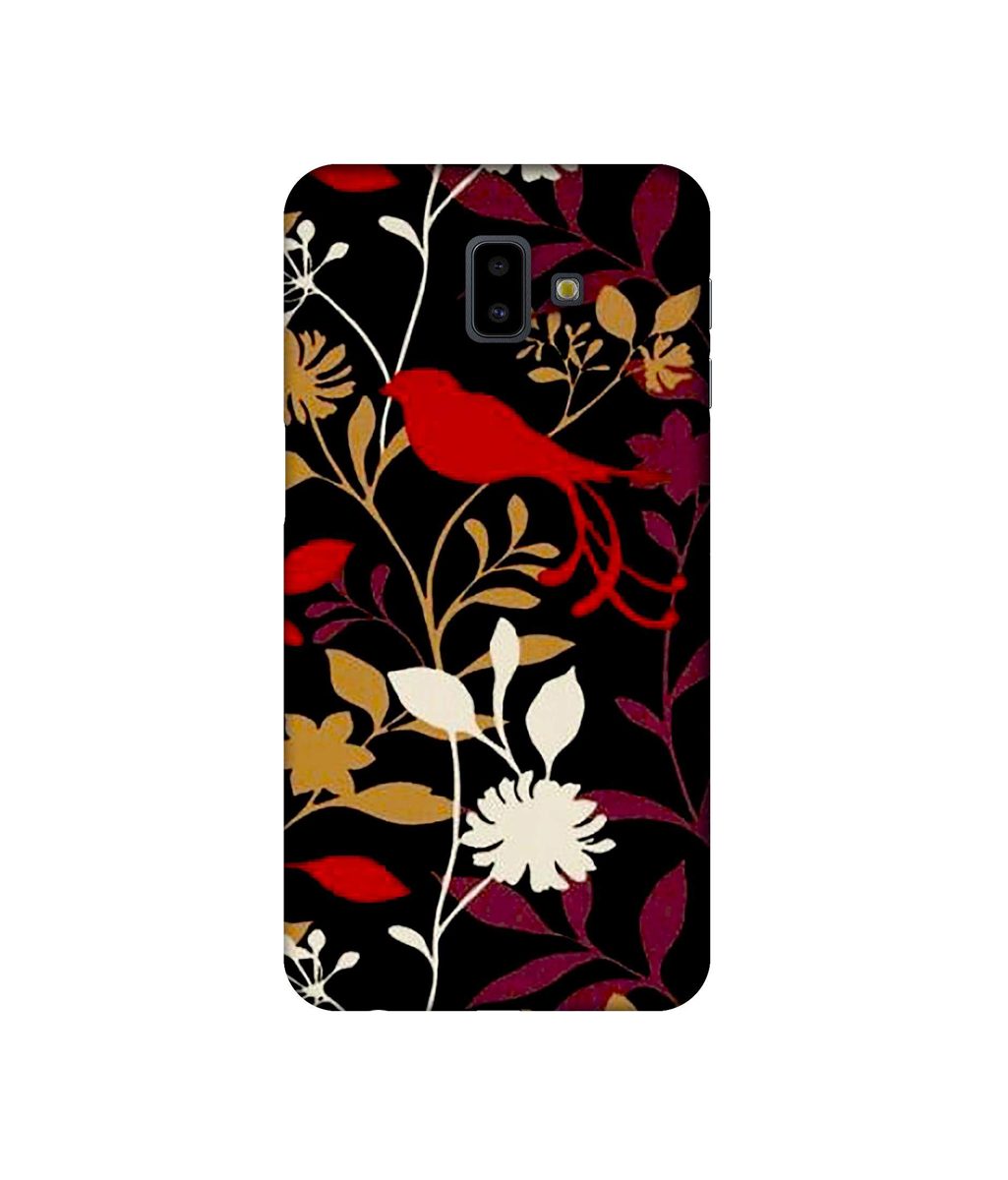 Amazon Brand - Solimo Designer Flower Bunch Pain On Cloth 3D Printed Hard Back Case Mobile Cover for Samsung Galaxy J6 Plus