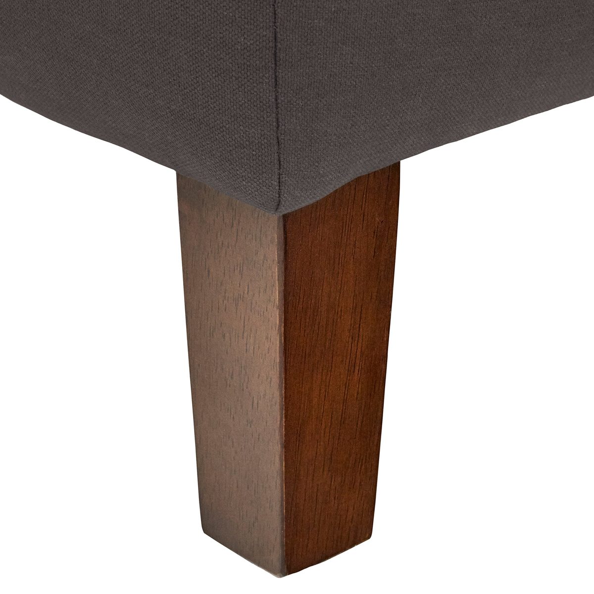 Amazon Brand – Rivet Lawson Modern Angled Ottoman, 27"W, Smoke