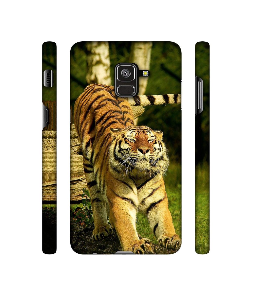 Amazon Brand - Solimo Designer Tiger 3D Printed Hard Back Case Mobile Cover for Samsung Galaxy A8 Plus