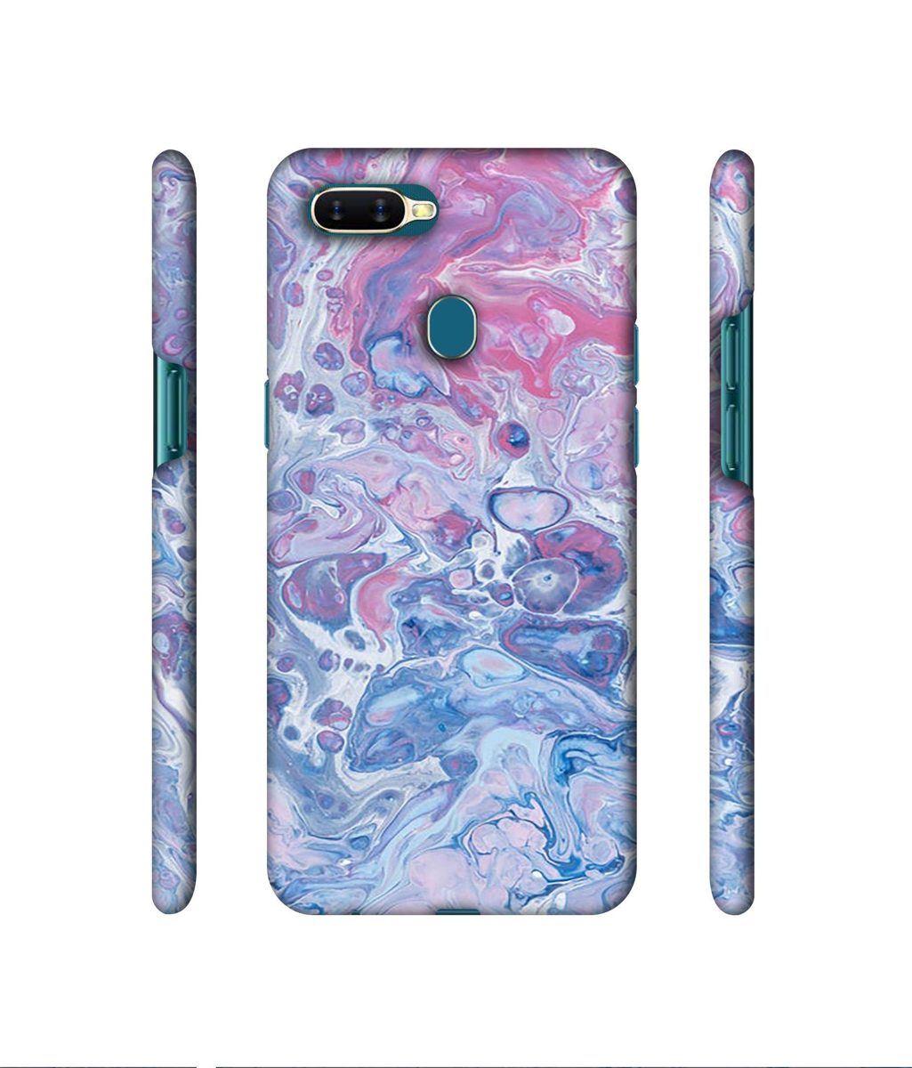 Amazon Brand - Solimo Designer Oil Paint on Marble 3D Printed Hard Back Case Mobile Cover for Oppo A7
