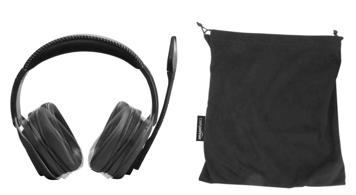 Amazon Basic Gaming Headset with Mic for Professional PC USB Connection, MW-PCPH-001-Black, blk