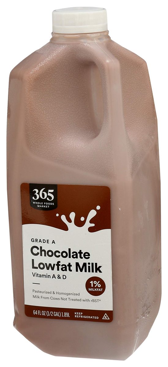 365 by Whole Foods Market, Grade A Chocolate Milk, Lowfat, 64 Fl Oz