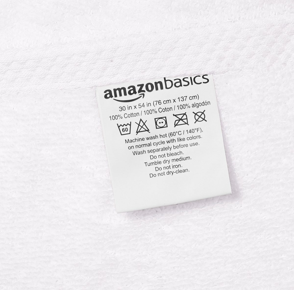 AmazonBasics Quick-Dry, Luxurious, Soft, 100% Cotton Bath Towels