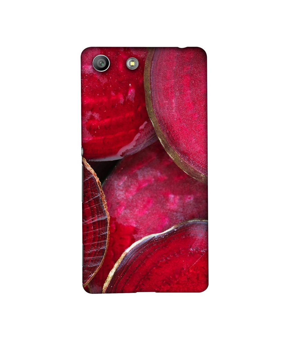Amazon Brand - Solimo Designer Red Texture 3D Printed Hard Back Case Mobile Cover for Sony Xperia M5 Dual