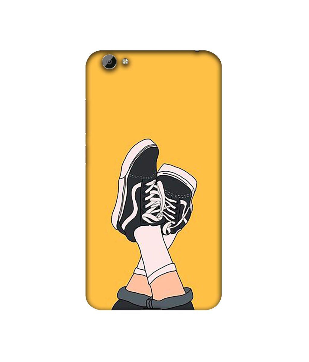 Amazon Brand - Solimo Designer Boy Shoes Pattern 3D Printed Hard Back Case Mobile Cover for Vivo Y66