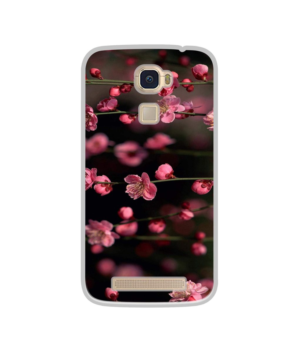 Amazon Brand - Solimo Designer Pink Flowers UV Printed Soft Back Case Mobile Cover for Lyf Water 9