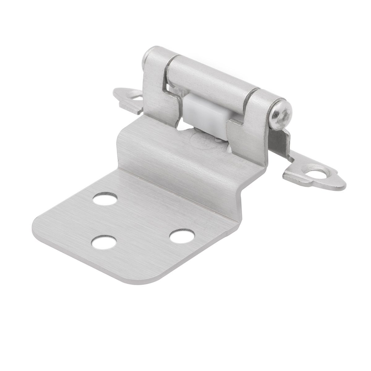 AmazonBasics 3/8 Inch Kitchen Inset Cabinet Door Hinge, Self-Closing, 1 Pair, Satin Nickel, 10-Pack