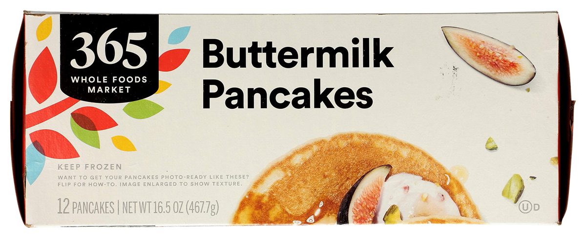 365 by Whole Foods Market, Frozen Buttermilk Pancakes (12 Pancakes), 16.5 Ounce